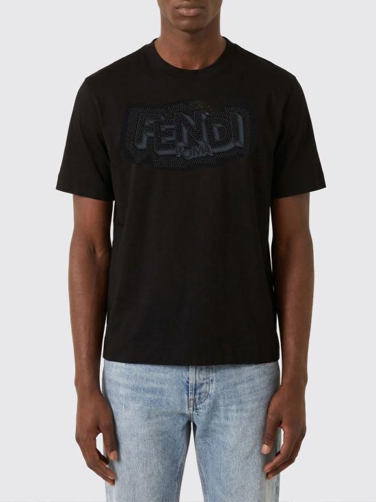 26SS 펜디 반팔 티셔츠 FY0936AW0W F0QA1 Black