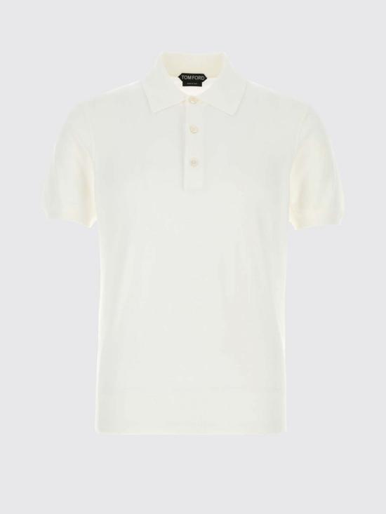 26SS 톰포드 폴로 티셔츠 KPS035YMC040 WAB White - TOMFORD