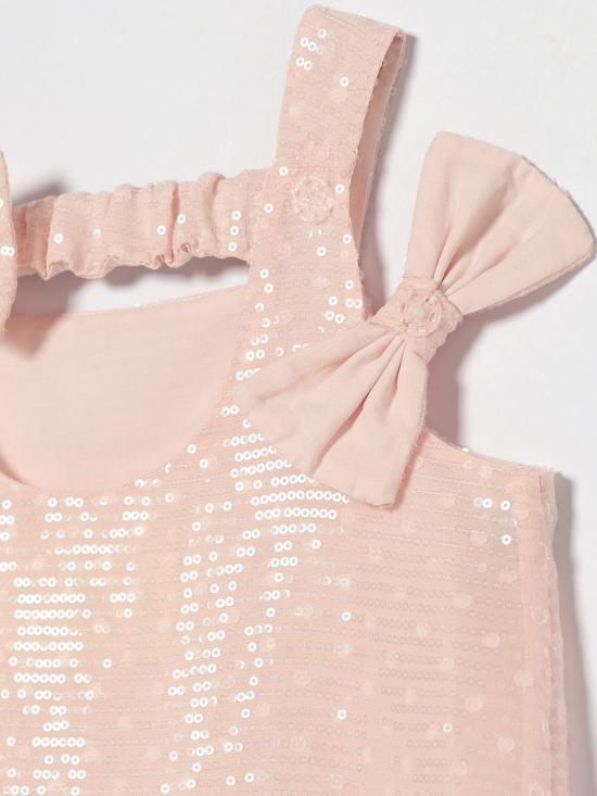 26SS [키즈] 시모네타 원피스 SY1B12U0273 555 Blush Pink - SIMONETTA