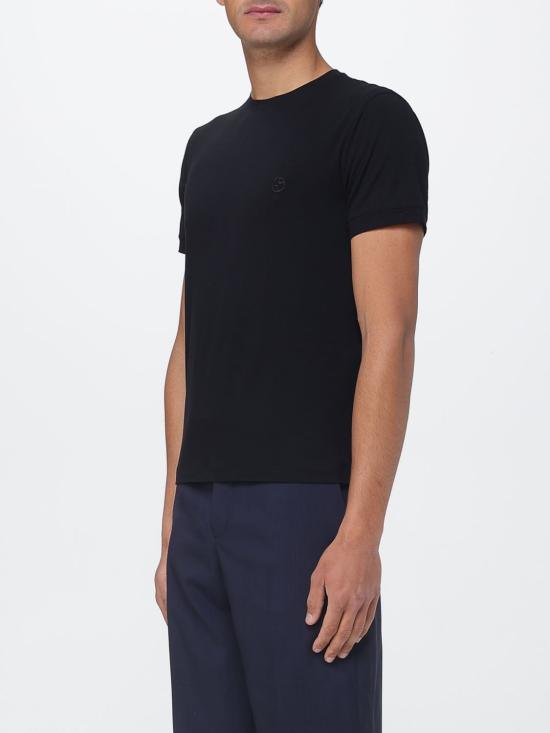 26SS 조르지오 아르마니 반팔 티셔츠 3GST52SJP4Z UC99 Black 1 - GIORGIO ARMANI