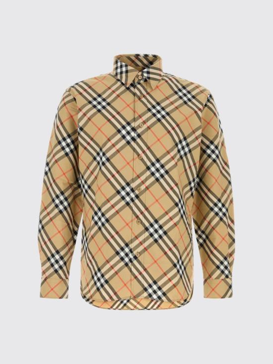 26SS 버버리 체크 코튼 셔츠 8106165 Sand - BURBERRY