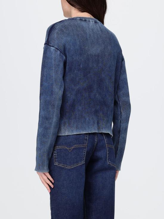 26SS 디젤 K-Darren 오벌 D 컷아웃 리브드 스웨터 A220460ANAH 8AT Navy - DIESEL