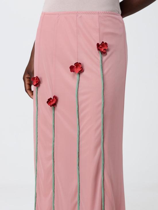 26SS 모스키노 롱 스커트 01200446 1187 Pink - MOSCHINO