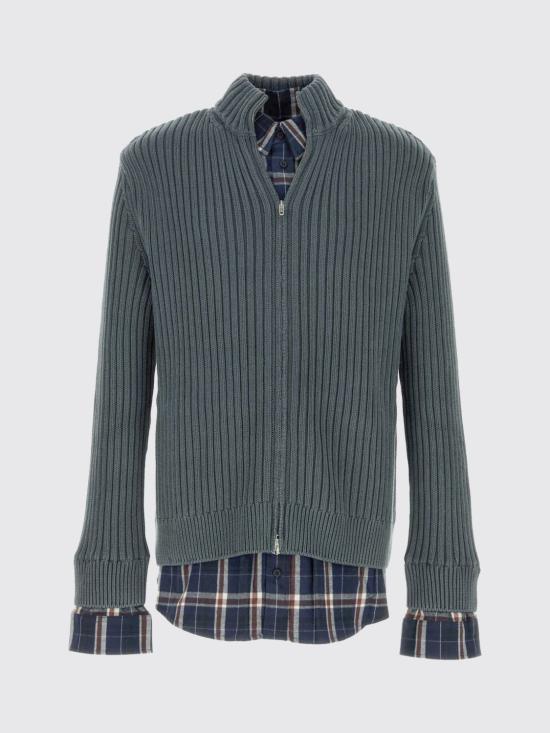 26SS 발렌시아가 집업 니트 857284T3429 8578 Navy - BALENCIAGA