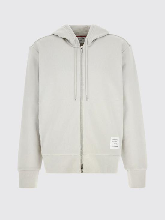 26SS 톰브라운 4바 저지 집업 후디 MJT517A03037 260 Beige - THOM BROWNE