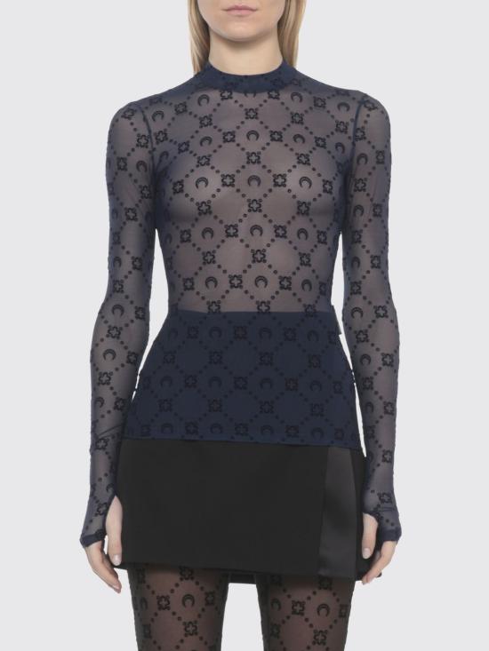 26SS 마린세르 긴팔 티셔츠 WTO388ACJER0005 BL90 Blue