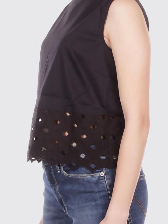 26SS 막스마라 민소매 티셔츠 2616161039600 002 Black - MAX MARA