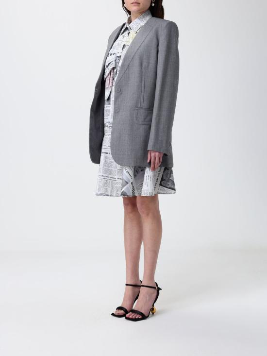 26SS 모스키노 수트 자켓 05100522 0497 Grey - MOSCHINO