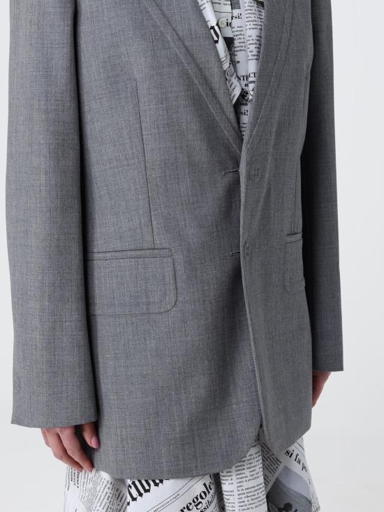 26SS 모스키노 수트 자켓 05100522 0497 Grey - MOSCHINO