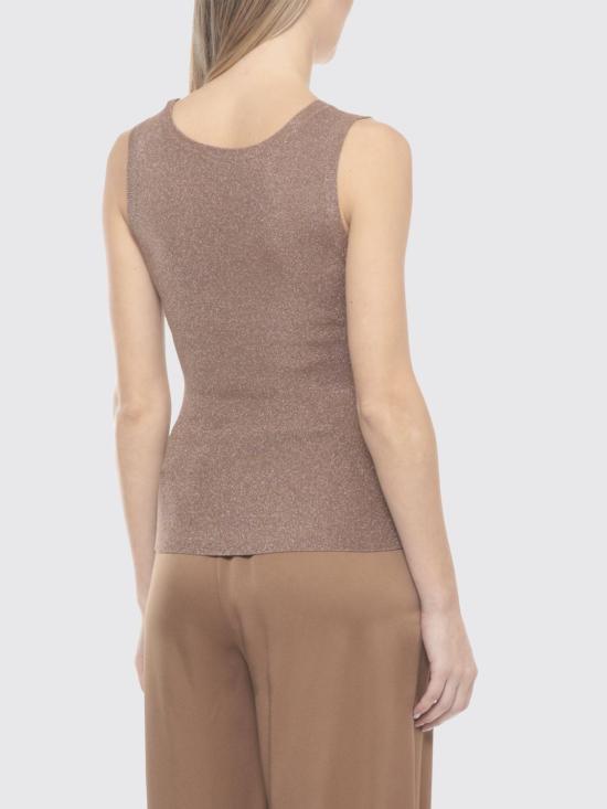 26SS 파비아나 필리피 민소매 티셔츠 MAD266F066D962 1268 Brown - FABIANA FILIPPI