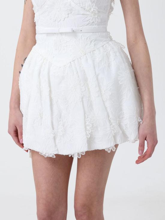 26SS 셀프 포트레이트 숏 원피스 SS26267SW White - SELF PORTRAIT