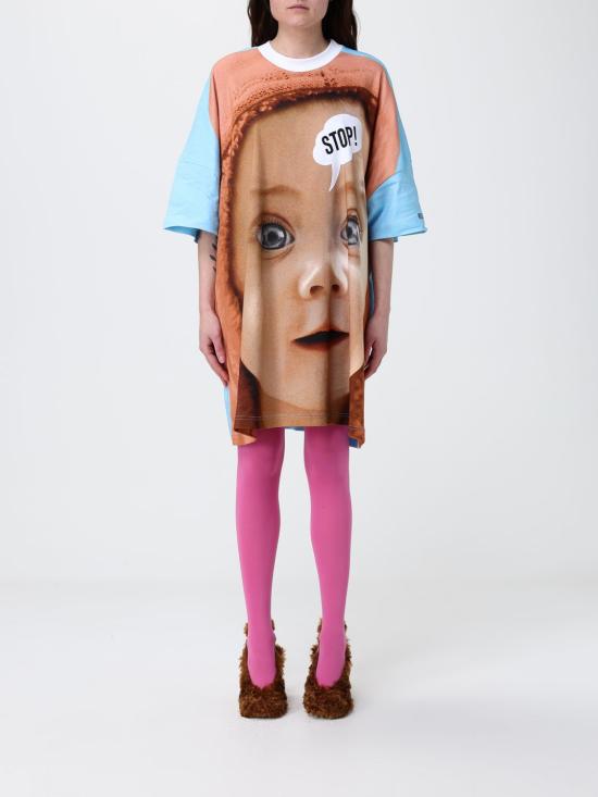 26SS 모스키노 미디 원피스 04130442 1001 Multicolor