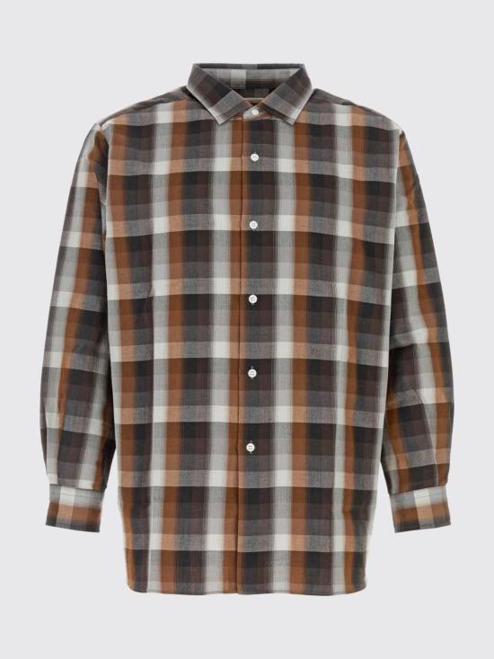 26SS 나나미카 긴팔 셔츠 S26SG059E BR Brown - NANAMICA