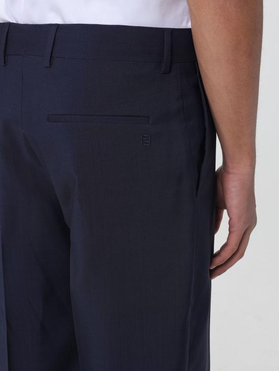 26SS 펜디 울 캔버스 팬츠 FB1108AYU7 F0QG0 Blue - FENDI