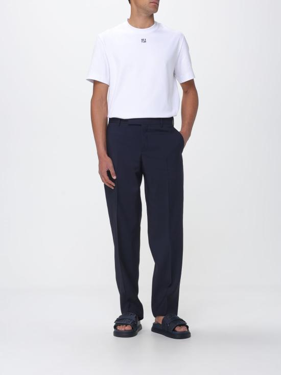 26SS 펜디 울 캔버스 팬츠 FB1108AYU7 F0QG0 Blue - FENDI