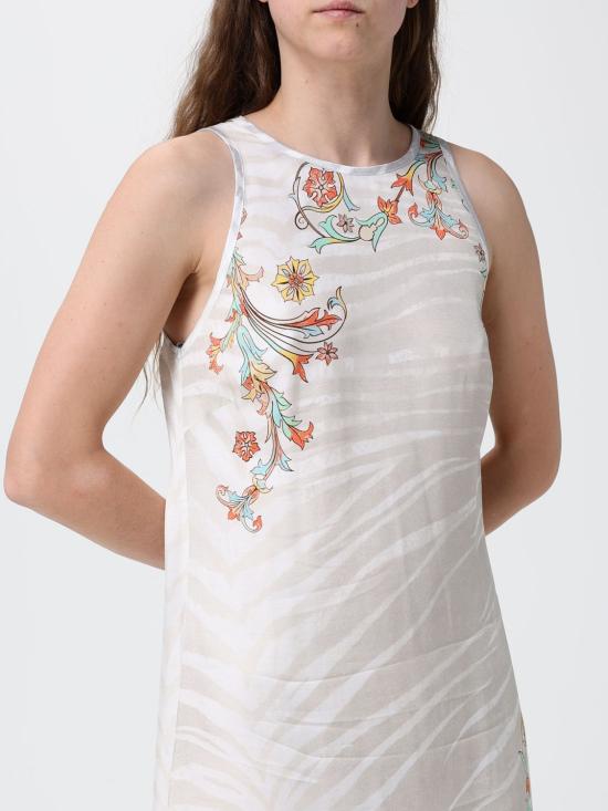 26SS 저스트까발리 롱 원피스 80PAO9P9NS847 MC3 Beige - JUST CAVALLI