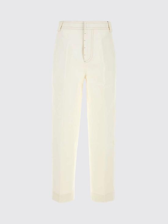 26SS 아미 코튼 배기 트라우저 HTR862CO0212 136 White - AMI