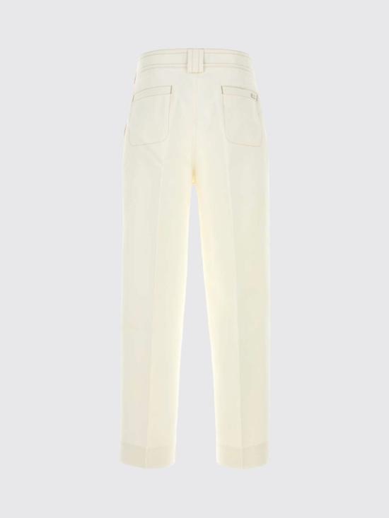 26SS 아미 코튼 배기 트라우저 HTR862CO0212 136 White - AMI