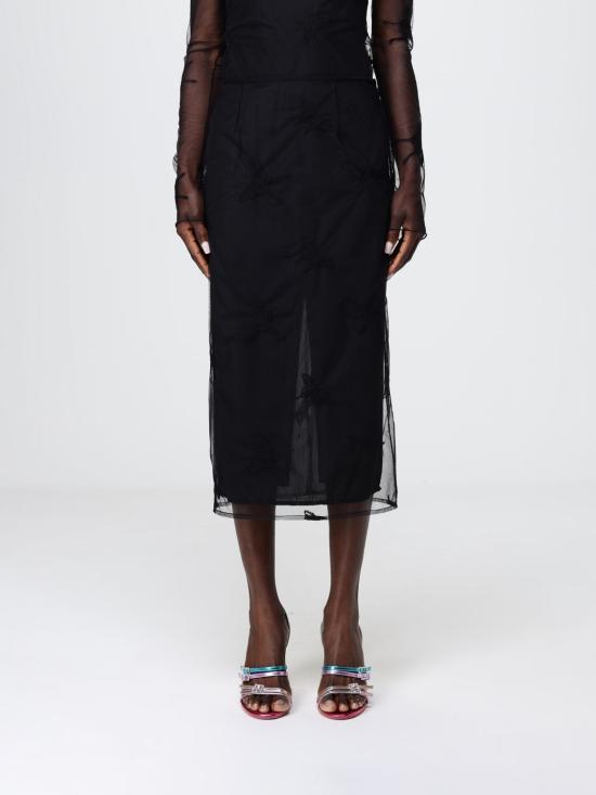 26SS 블루마린 미디 스커트 P644G123A F0990 Black