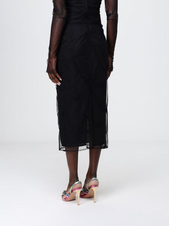 26SS 블루마린 미디 스커트 P644G123A F0990 Black - BLUMARINE