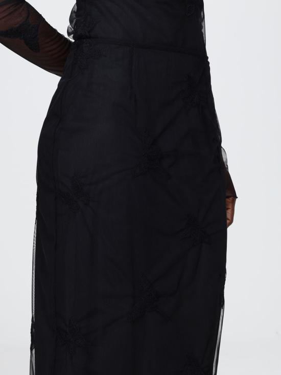 26SS 블루마린 미디 스커트 P644G123A F0990 Black - BLUMARINE