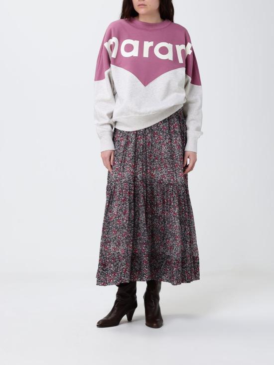 26SS 이자벨마랑에뚜왈 휴스턴 투톤 마랑 스웨트셔츠 SW0006FAA1M08E MTEC Ecru - ISABEL MARANT ETOILE