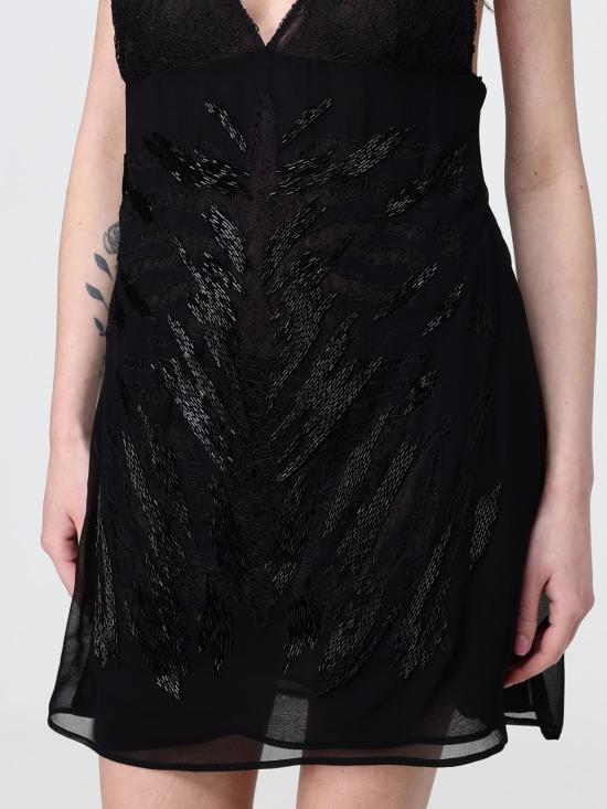 26SS 블루마린 숏 원피스 P644A429A N0990 Black - BLUMARINE