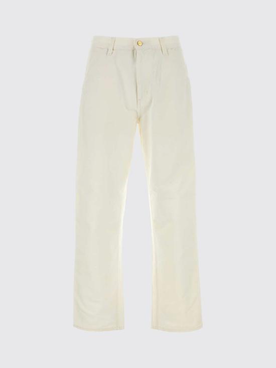 26SS 칼하트 WIP 디어본 캔버스 싱글 니 팬츠 I03149732 D602 White - CARHARTT WIP