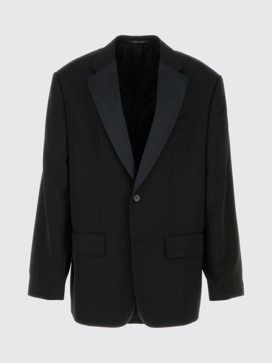 26SS 발렌시아가 싱글 브레스티드 블레이저 857393TNT39 1000 Black - BALENCIAGA