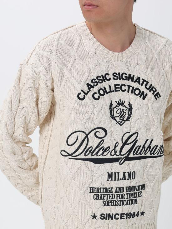 26SS 돌체앤가바나 스웨터 GXX37ZJGMFL A3791 Beige - DOLCE & GABBANA