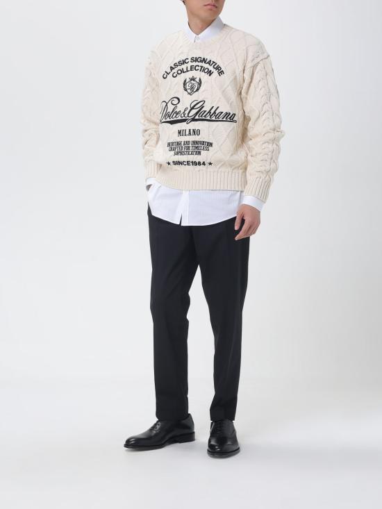 26SS 돌체앤가바나 스웨터 GXX37ZJGMFL A3791 Beige - DOLCE & GABBANA
