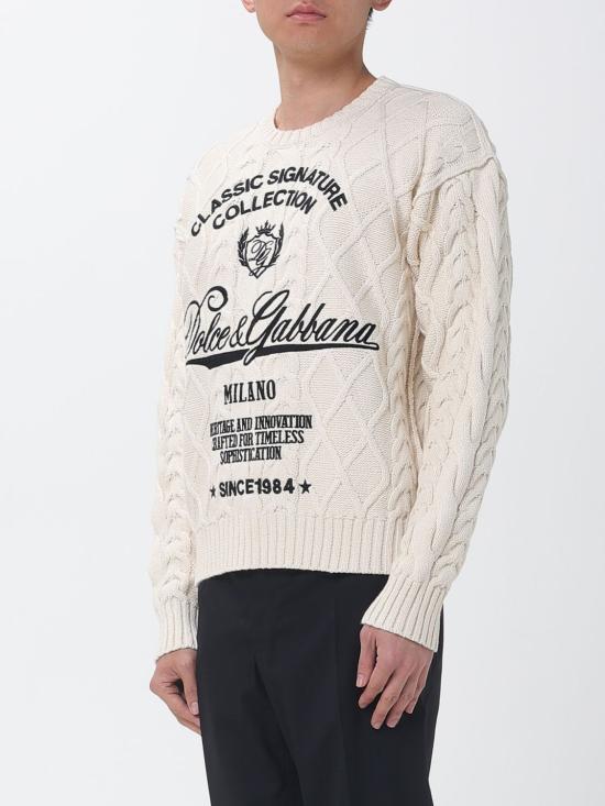 26SS 돌체앤가바나 스웨터 GXX37ZJGMFL A3791 Beige - DOLCE & GABBANA