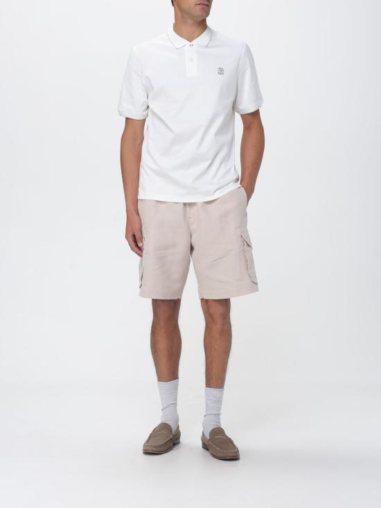 26SS 브루넬로 쿠치넬리 폴로 티셔츠 M0B139779G CC984 White 1 - BRUNELLO CUCINELLI