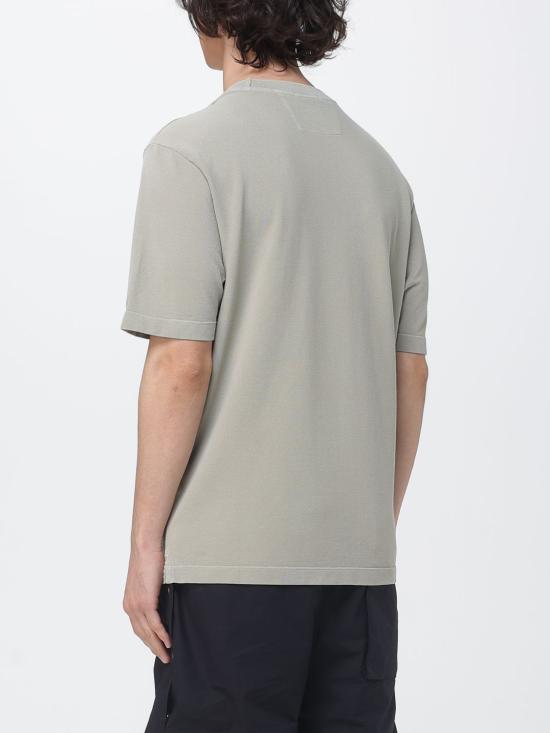 26SS 씨피 컴퍼니 24/1 피케 피그먼트 다이드 숏슬리브 티셔츠 20CMTS173A005527S 610 Sand - C.P. COMPANY