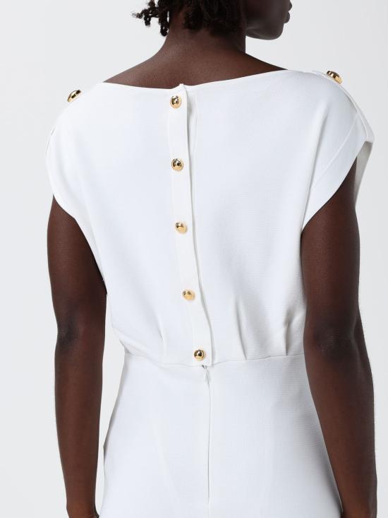 26SS 엘리자베타프랜치 롱 원피스 AM30B62E2 360 White - ELISABETTA FRANCHI