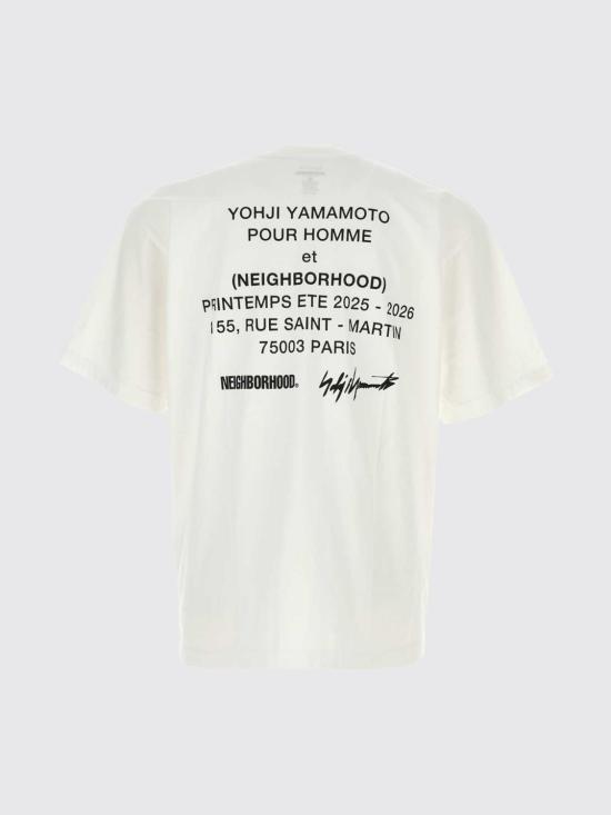 26SS 요지 야마모토 반팔 티셔츠 HKT96996 1 Grey - YOHJI YAMAMOTO