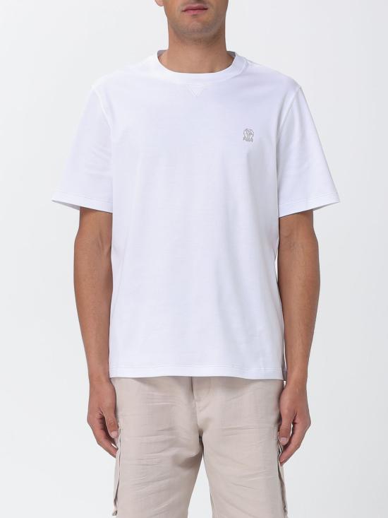 26SS 브루넬로 쿠치넬리 반팔 티셔츠 M0B131328G CL087 White