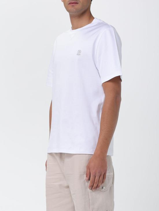 26SS 브루넬로 쿠치넬리 반팔 티셔츠 M0B131328G CL087 White - BRUNELLO CUCINELLI