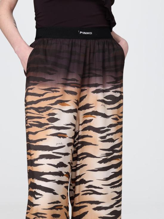 26SS 핑코 팔라초 팬츠 106550A37R ZC8 Brown - PINKO
