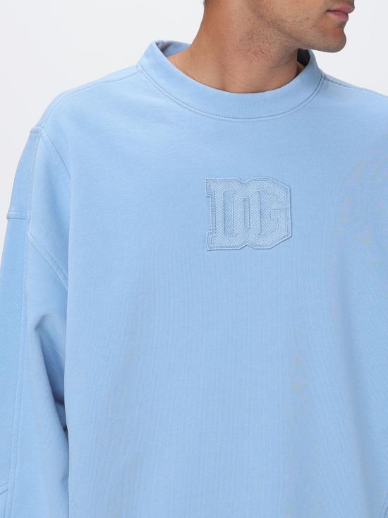 26SS 돌체앤가바나 긴팔 티셔츠 G9CCXZG7P0W B1581 Gnawed Blue - DOLCE & GABBANA