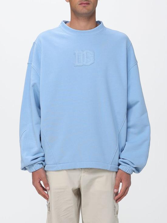 26SS 돌체앤가바나 긴팔 티셔츠 G9CCXZG7P0W B1581 Gnawed Blue