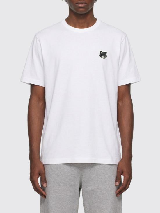 26SS 메종키츠네 폭스 헤드 컴포트 티셔츠 PM00108KJ7025 P100 White