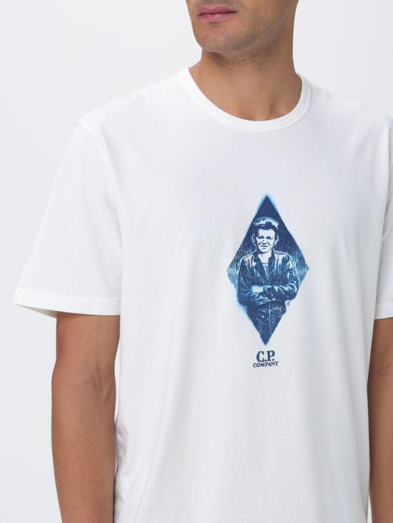 26SS 씨피 컴퍼니 반팔 티셔츠 20CMTS266A110656W 103 White - C.P. COMPANY