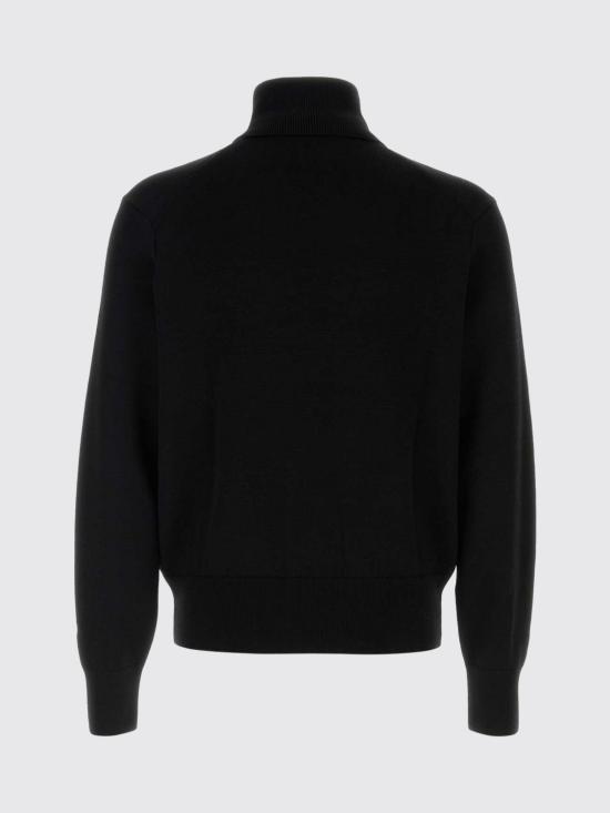 26SS 아미 스몰 하트 로고 메리노 울 니트 터틀넥 HKS827001 009 Black - AMI