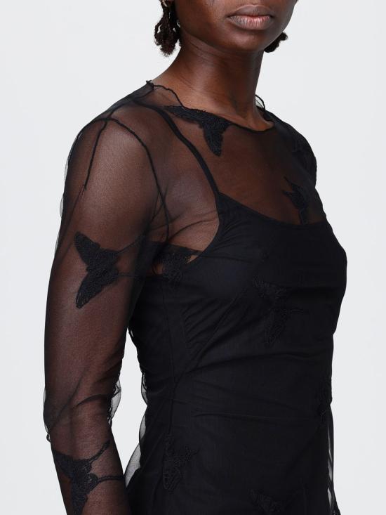 26SS 블루마린 블라우스 P644C262A F0990 Black - BLUMARINE