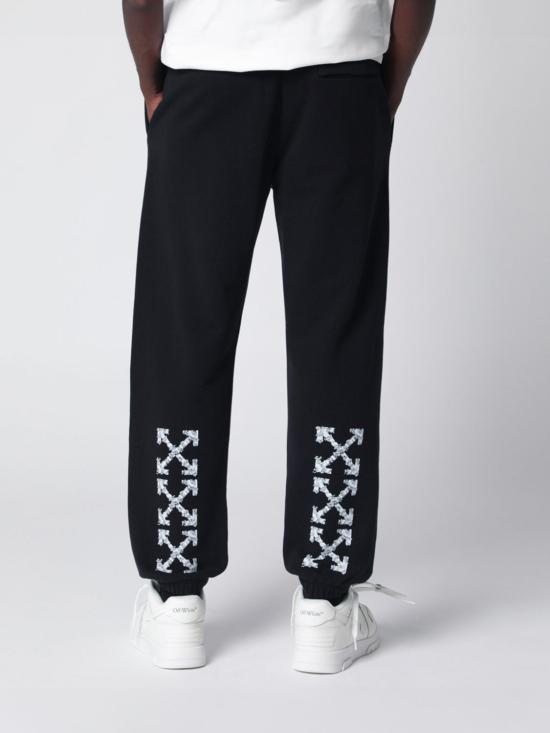 26SS 오프화이트 트레이닝/조거 팬츠 OMCH057S26FLE003 0001 Black - OFF WHITE
