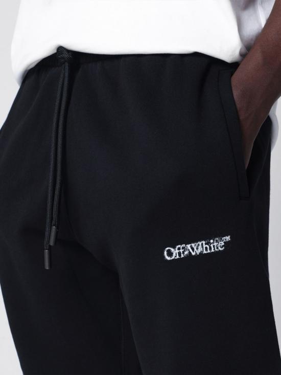 26SS 오프화이트 트레이닝/조거 팬츠 OMCH057S26FLE003 0001 Black - OFF WHITE