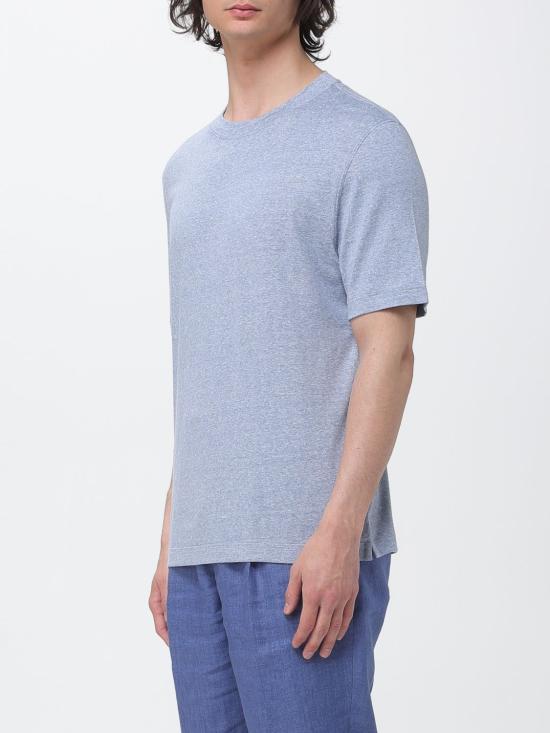 26SS 브루넬로 쿠치넬리 반팔 티셔츠 MW8351308 C007 Gnawed Blue - BRUNELLO CUCINELLI