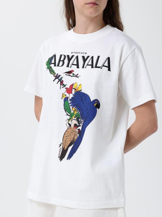 26SS 팜 리오 반팔 티셔츠 358917 L0025 White - FARM RIO