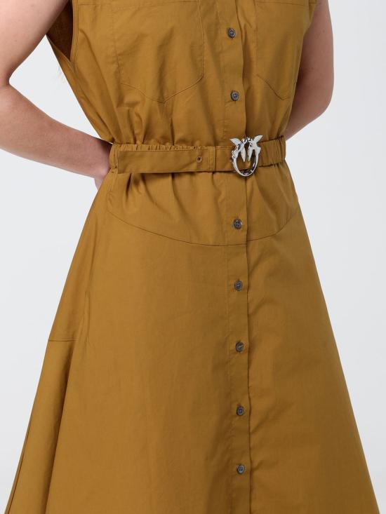 26SS 핑코 미디 원피스 103111A2LD L25 Tobacco - PINKO